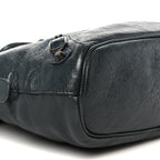 Balenciaga Agneau Classic Hardware Bowling Bag Anthracite