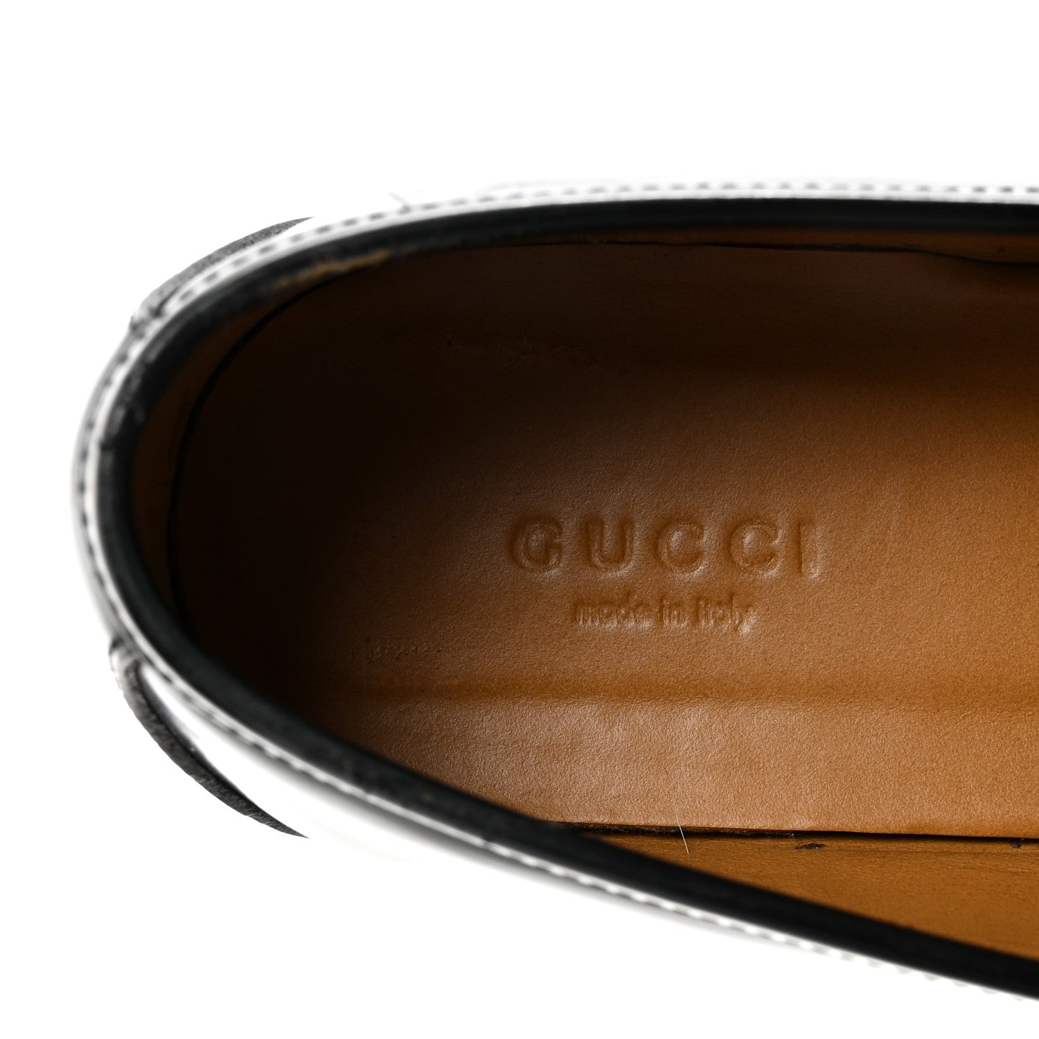 Gucci Cordovan Lux Womens Horsebit 45mm Platform Loafers 39 Black