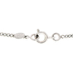 Chanel Crystal Timeless CC Necklace Silver