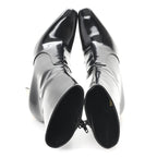 Saint Laurent Vitello Marilyn Auteuil 105 Ankle Zip Boots 40 Black