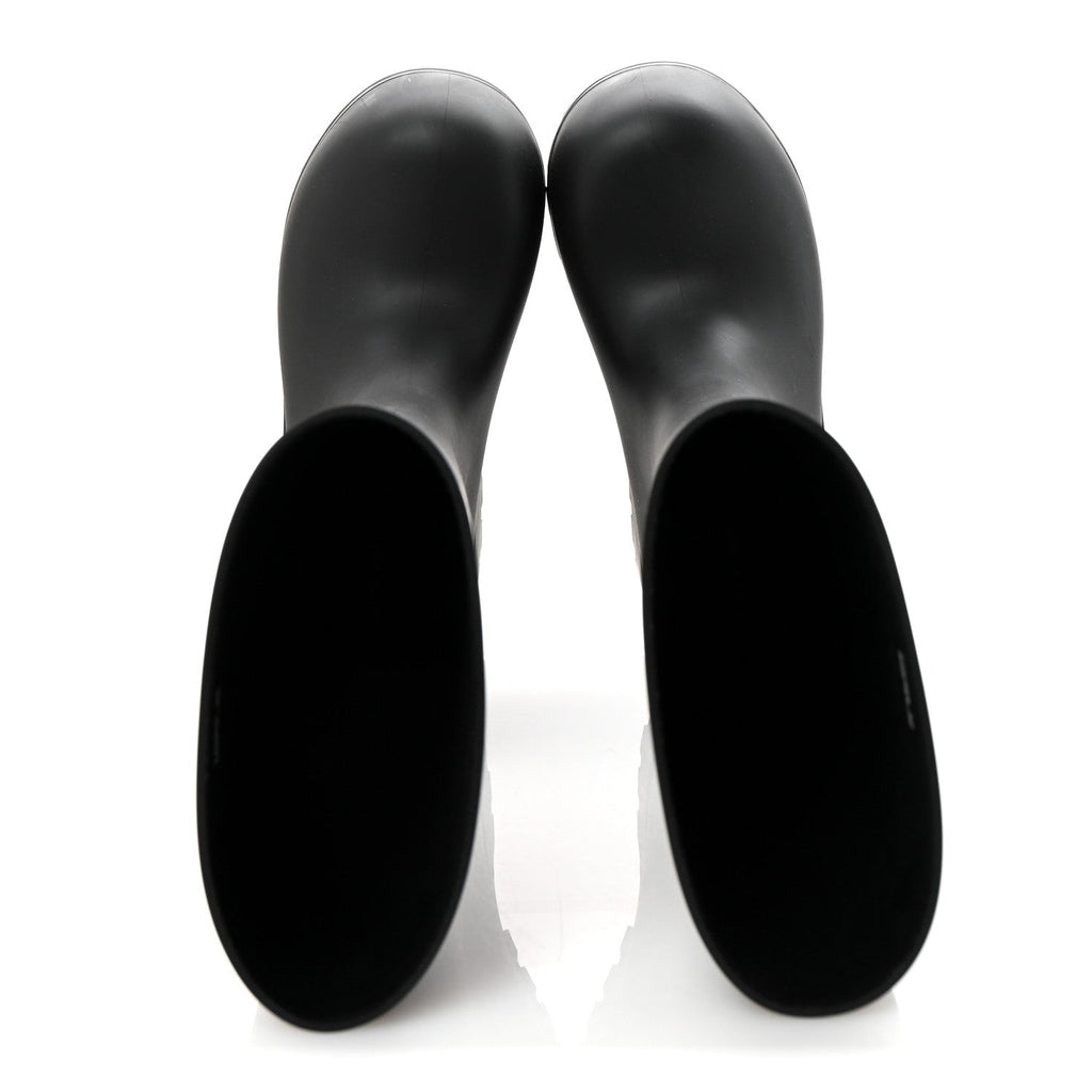 Balenciaga Rubber Bulldozer Rain Boots 39 Black