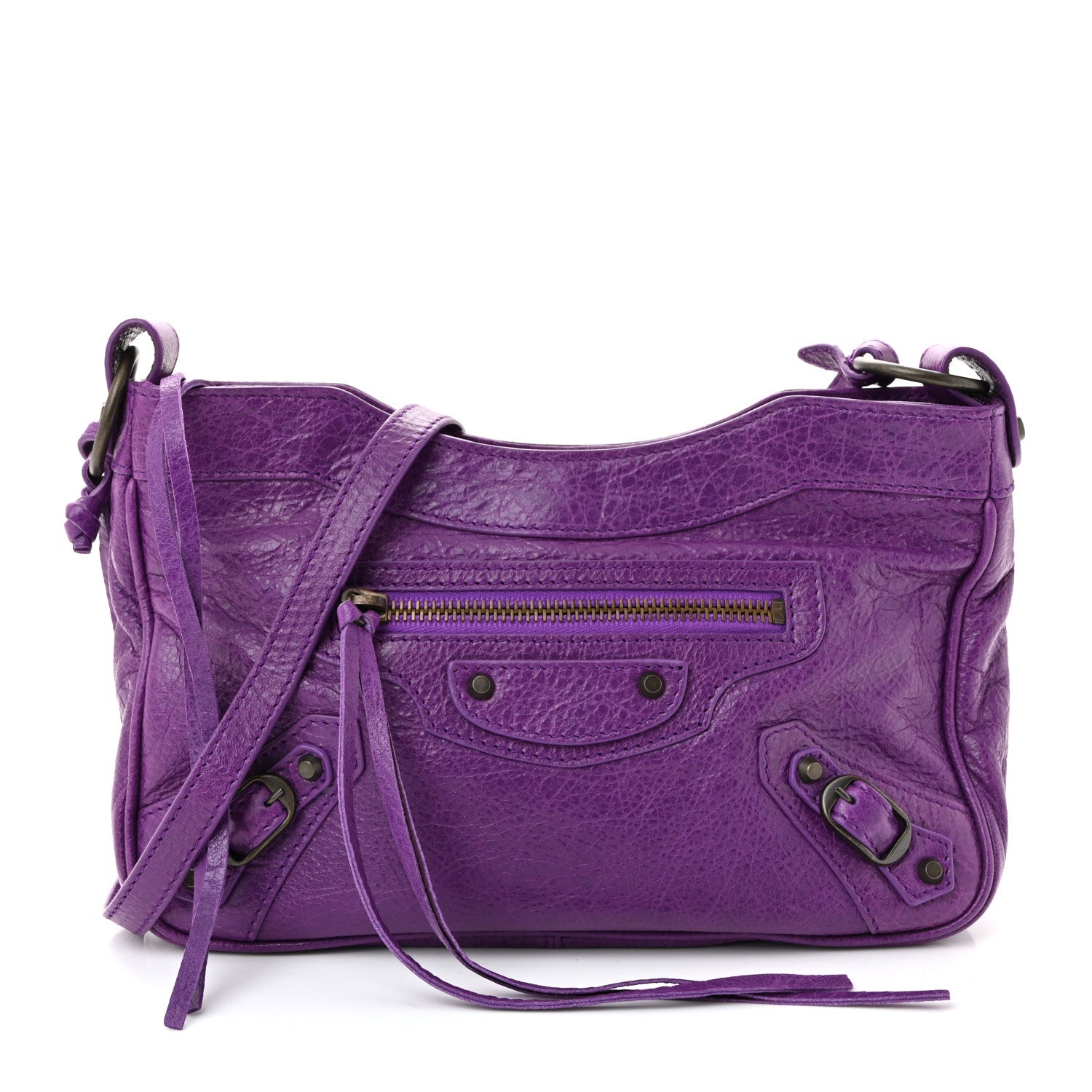 Balenciaga Agneau Classic Hardware Hip Ultraviolet