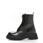 Gucci Spice Lux Nappa Web Combat Boots 40 Black
