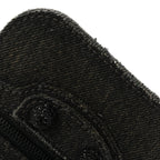 Balenciaga Denim Crystal Coin Purse Black