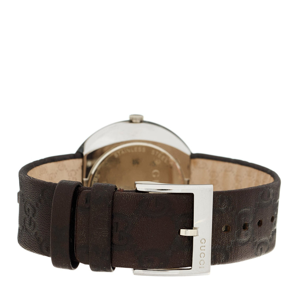 Gucci Stainless Steel Calfskin 35mm U-Play Quartz Watch Brown