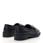 Chanel Lambskin Quilted CC Turnlock Loafers 38.5 Navy