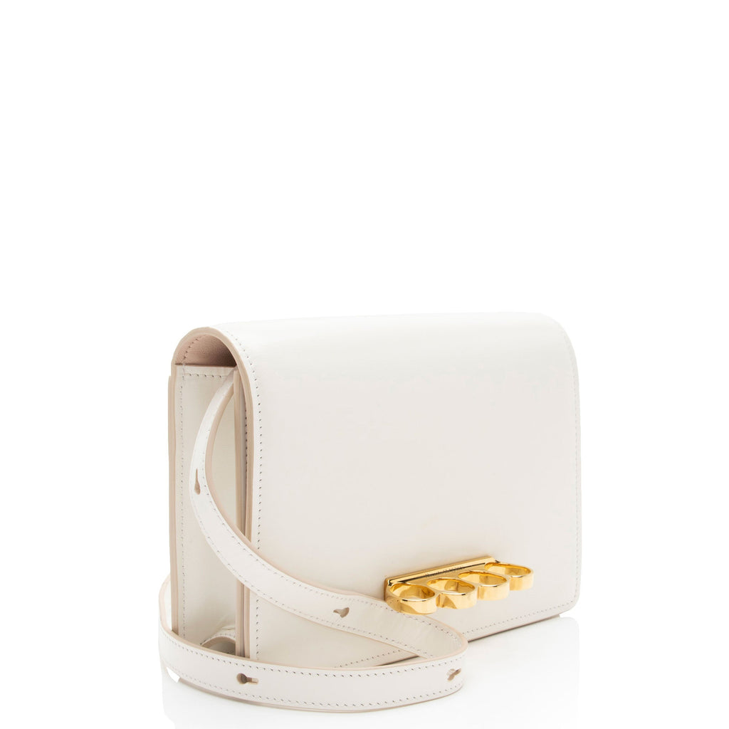 Alexander McQueen Calfskin Four-Ring Shoulder Bag