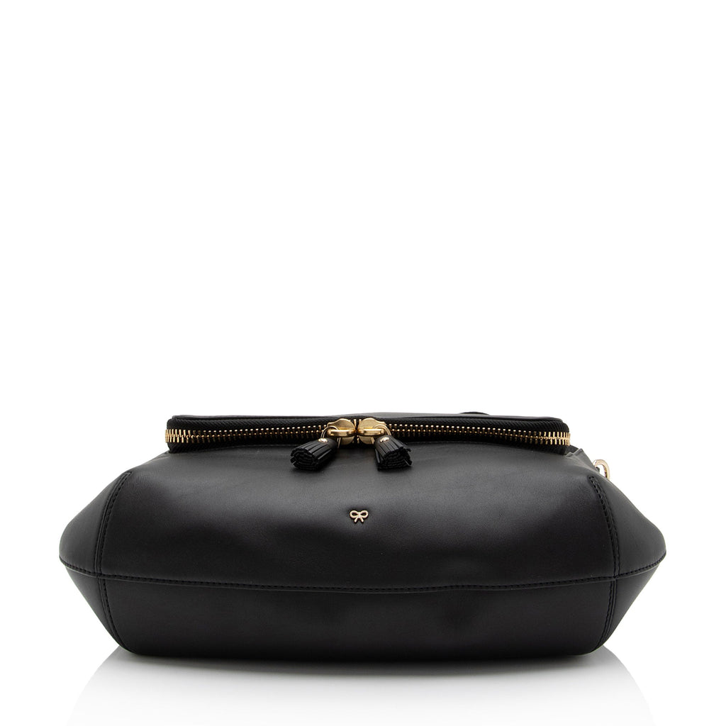 Anya Hindmarch Calfskin Maxi Zip Vere Soft Satchel (SHF-DUvXiX)