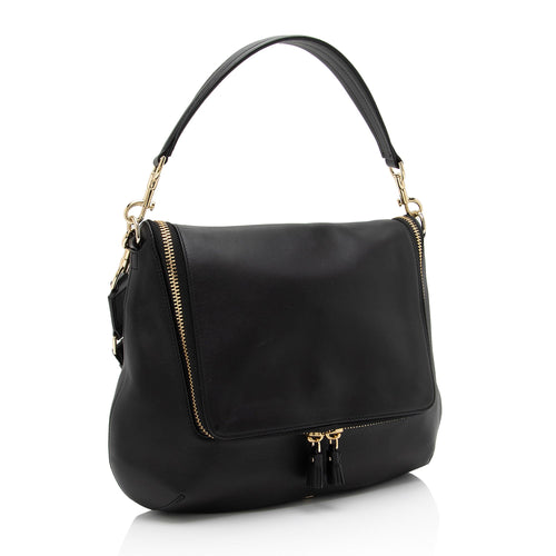 Anya Hindmarch Calfskin Maxi Zip Vere Soft Satchel (SHF-DUvXiX)