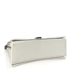 Balenciaga Crushed Calfskin Quilted Medium Crush Chain Bag Optic White