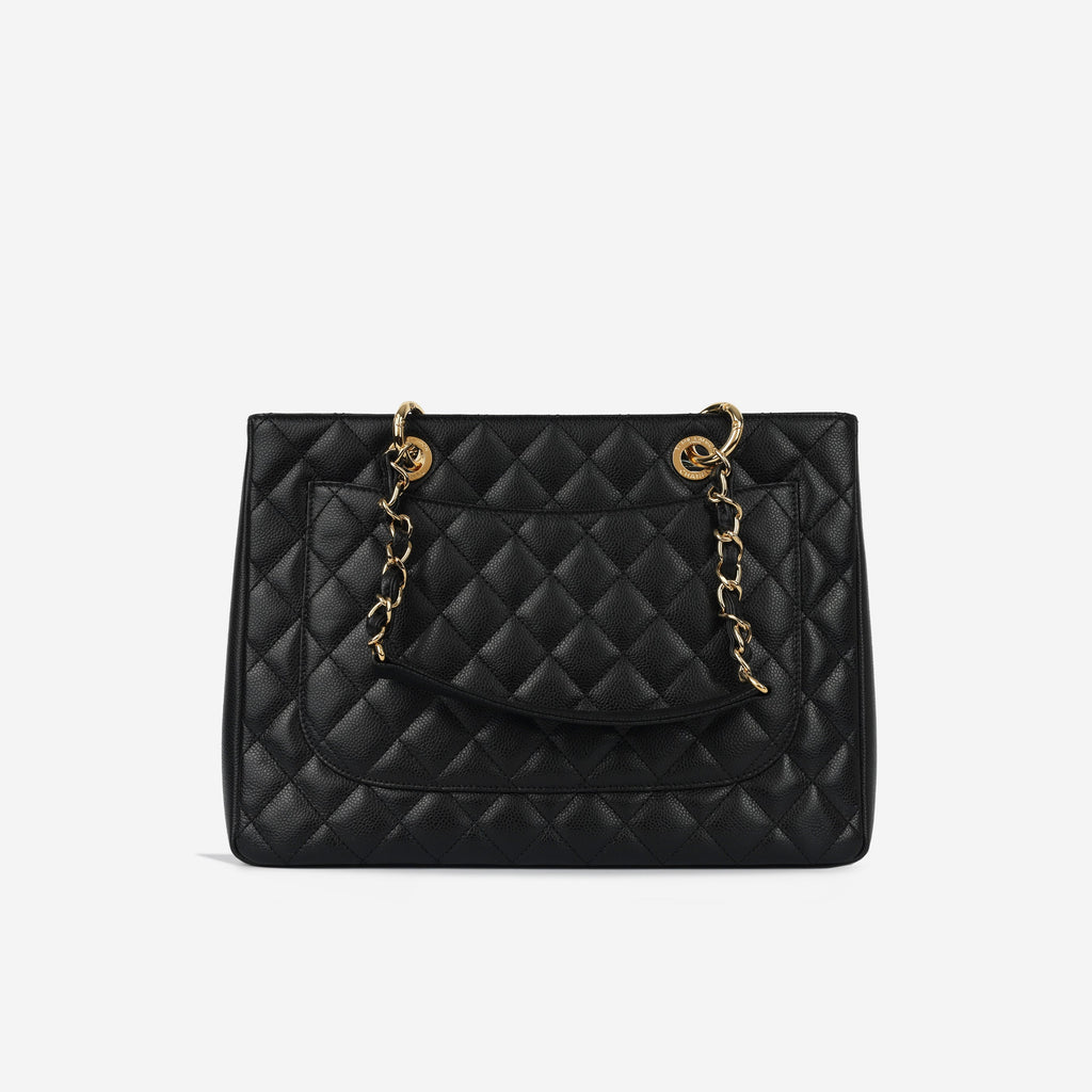 Chanel GST - Black Caviar | Gold Hardware