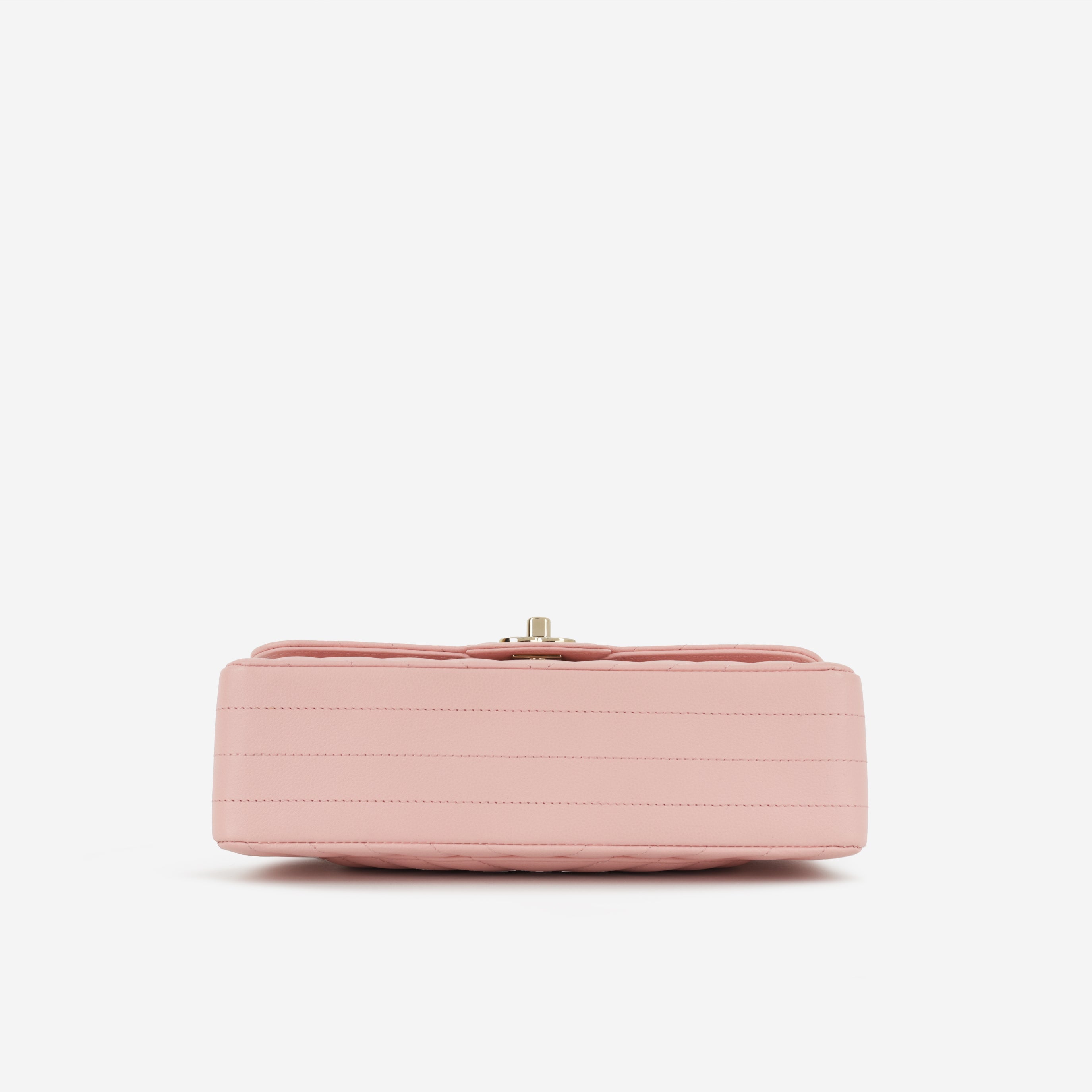 Chanel Small Classic Flap - Matte Pink Chevron | Gold Hardware
