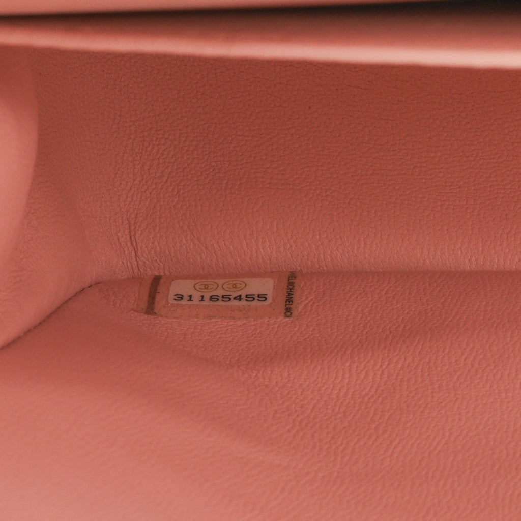 Chanel Small Classic Flap - Matte Pink Chevron | Gold Hardware