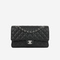 Chanel Medium Classic Flap - Black Caviar | Silver Hardware