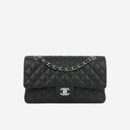 Chanel Medium Classic Flap - Black Caviar | Silver Hardware