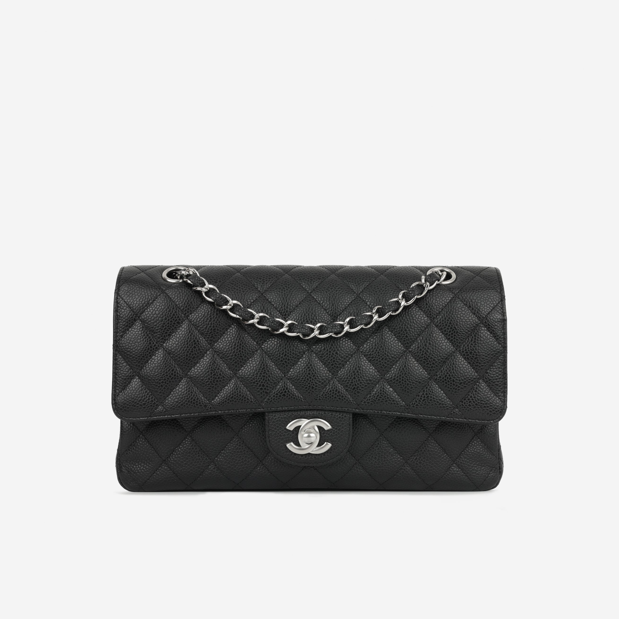 Chanel Medium Classic Flap - Black Caviar | Silver Hardware