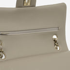 Chanel Medium Classic Flap - Mink Suede | Champagne Gold Hardware
