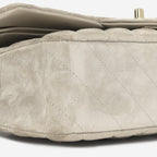 Chanel Medium Classic Flap - Mink Suede | Champagne Gold Hardware