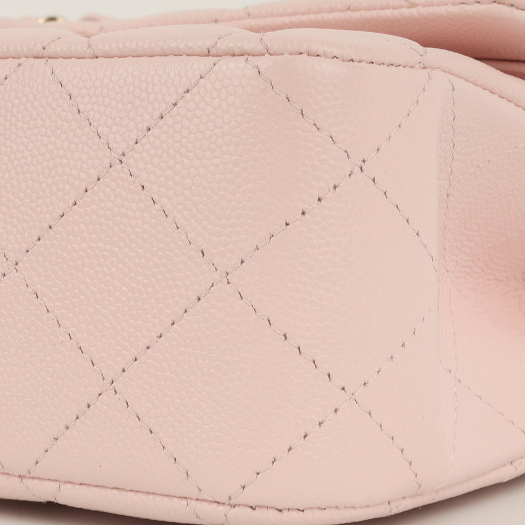 Chanel Medium Classic Flap - Light Pink Caviar | Champagne Gold Hardware