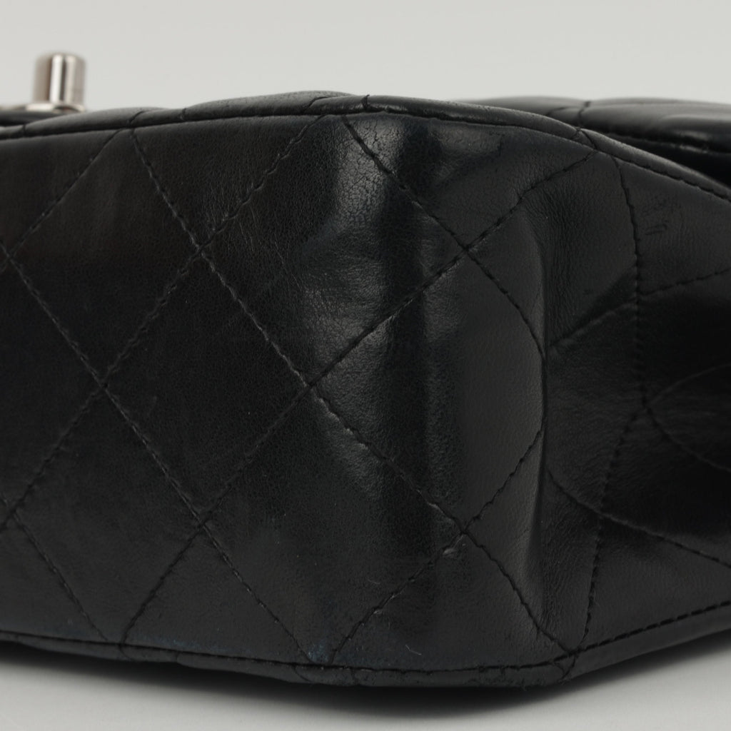 Chanel Medium Classic Flap - Black Lambskin | Silver Hardware
