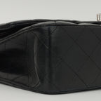 Chanel Medium Classic Flap - Black Lambskin | Silver Hardware
