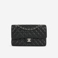 Chanel Vintage Medium Classic Flap - Black Caviar | Silver Hardware