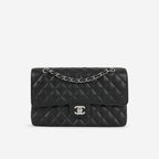 Chanel Vintage Medium Classic Flap - Black Caviar | Silver Hardware