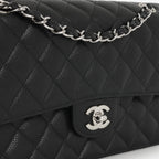 Chanel Vintage Medium Classic Flap - Black Caviar | Silver Hardware