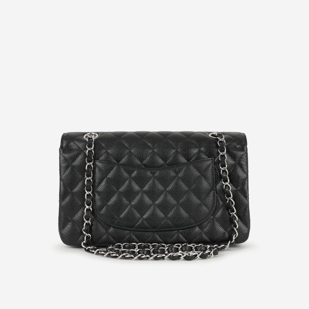 Chanel Vintage Medium Classic Flap - Black Caviar | Silver Hardware