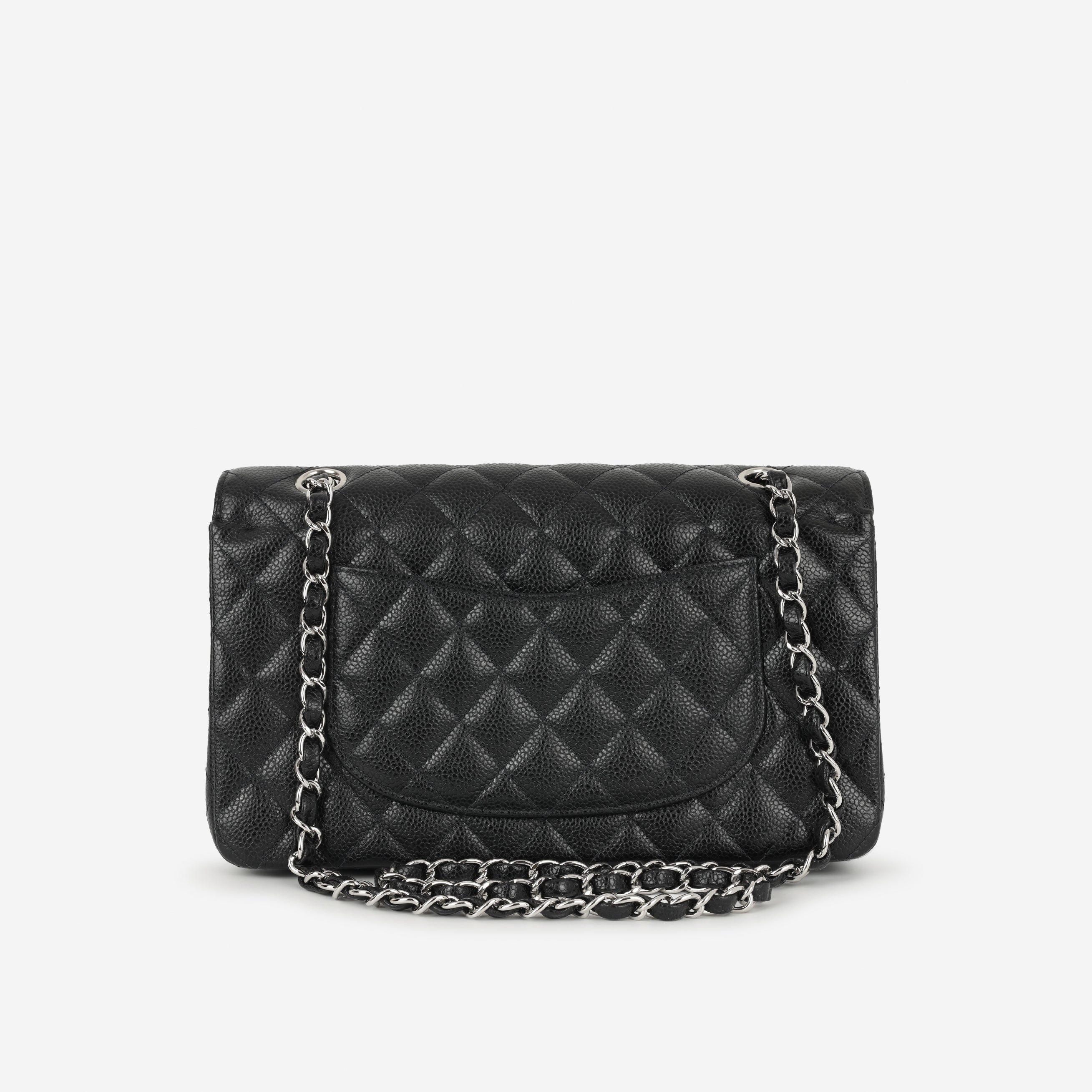 Chanel Vintage Medium Classic Flap - Black Caviar | Silver Hardware