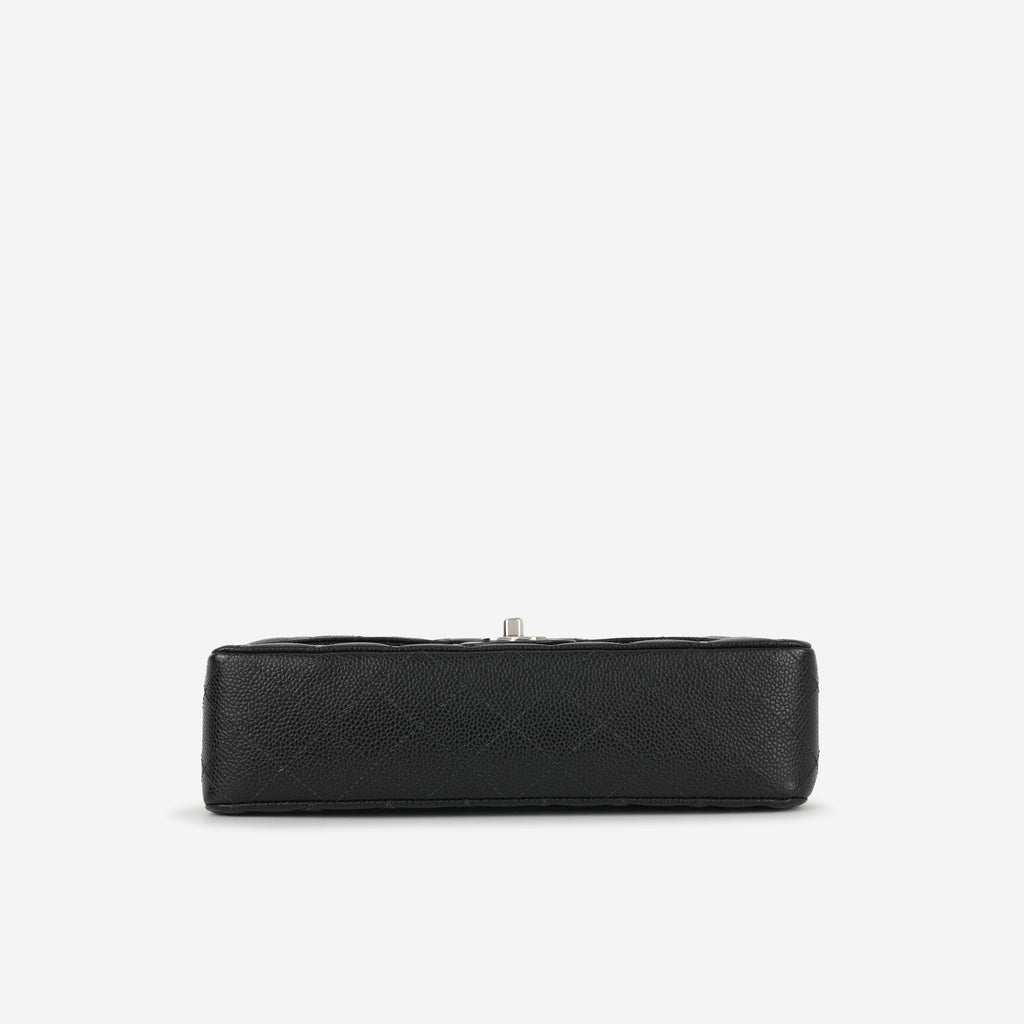 Chanel Vintage Medium Classic Flap - Black Caviar | Silver Hardware