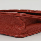 Chanel Classic Wallet on Chain - Red Caviar | Silver Hardware