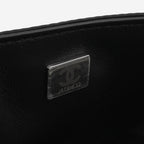 Chanel Mini Rectangular - Black / White Sequin | Silver Hardware