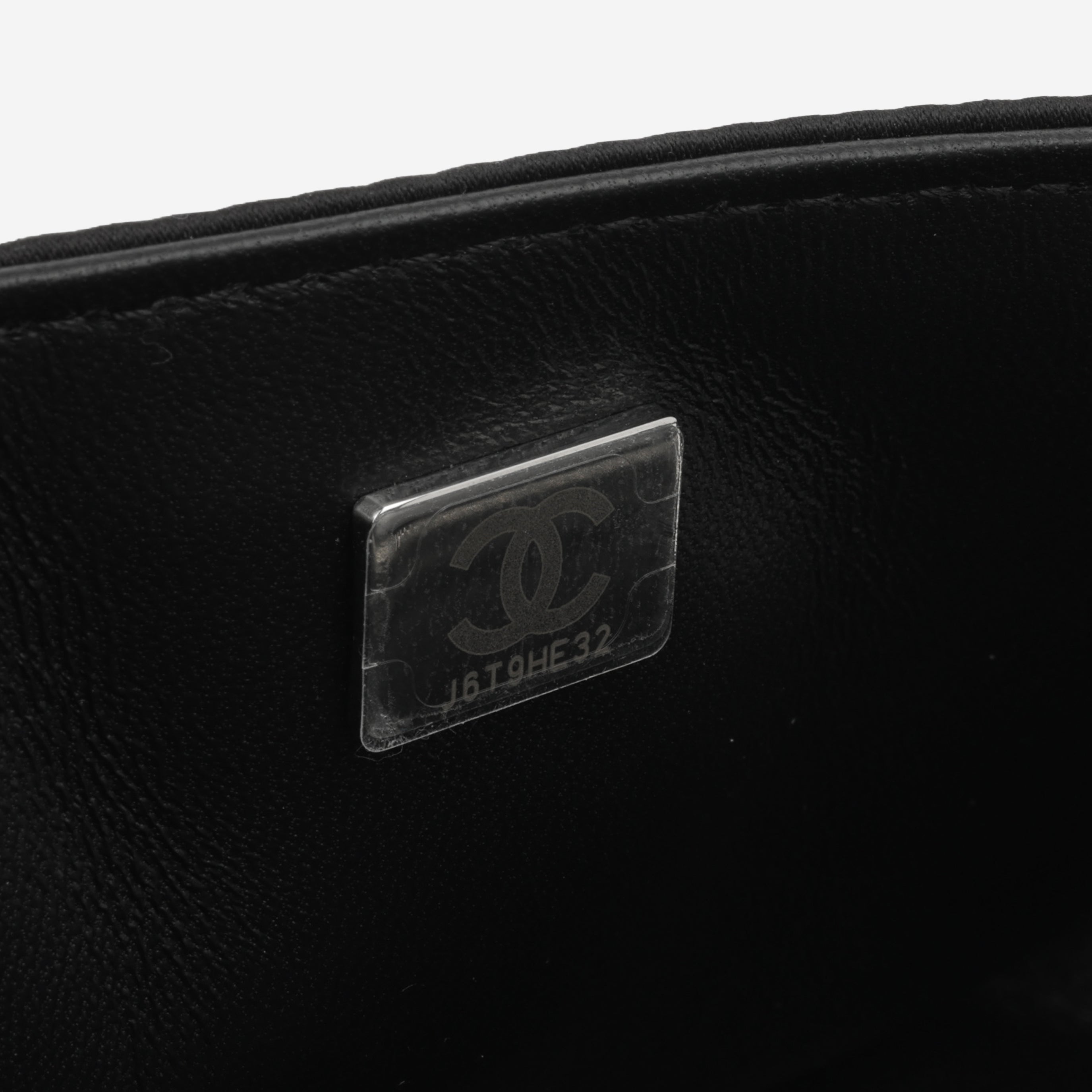 Chanel Mini Rectangular - Black / White Sequin | Silver Hardware