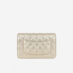 Chanel Classic Wallet on Chain - Champagne Metallic | Champagne Gold Hardware