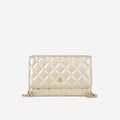 Chanel Classic Wallet on Chain - Champagne Metallic | Champagne Gold Hardware