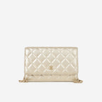 Chanel Classic Wallet on Chain - Champagne Metallic | Champagne Gold Hardware