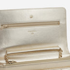 Chanel Classic Wallet on Chain - Champagne Metallic | Champagne Gold Hardware