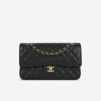Chanel Medium Classic Flap Black Caviar | Gold Hardware (2024)