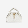 Chanel Small 25 Hobo - White Caviar | Gold Hardware