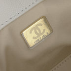 Chanel Small 25 Hobo - White Caviar | Gold Hardware