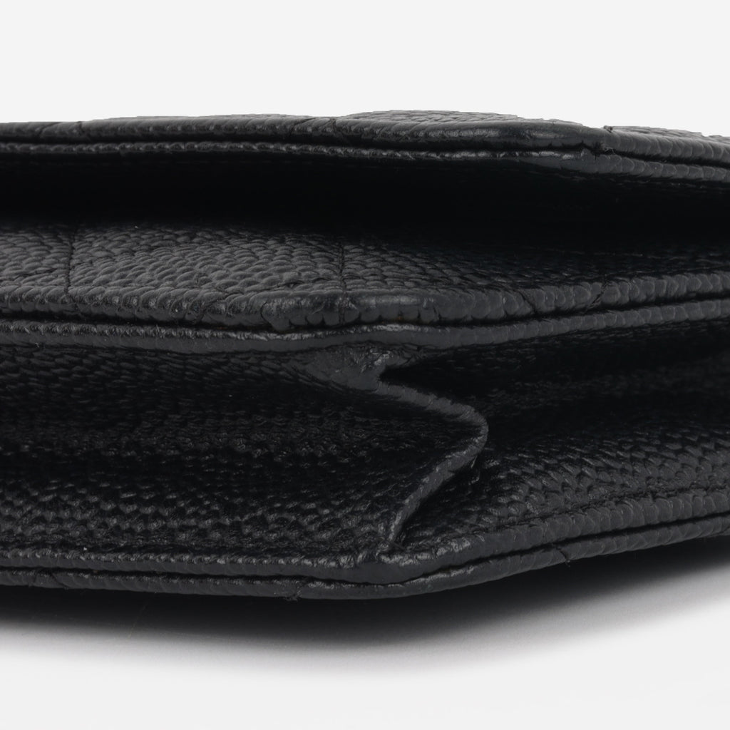 Chanel Classic Wallet on Chain - Black Caviar | Gold Hardware