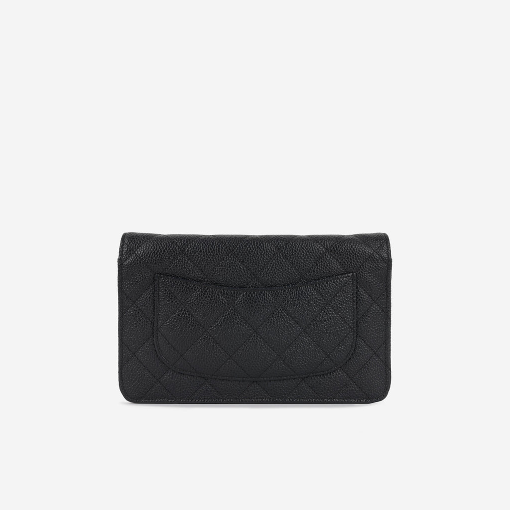 Chanel Classic Wallet on Chain - Black Caviar | Gold Hardware
