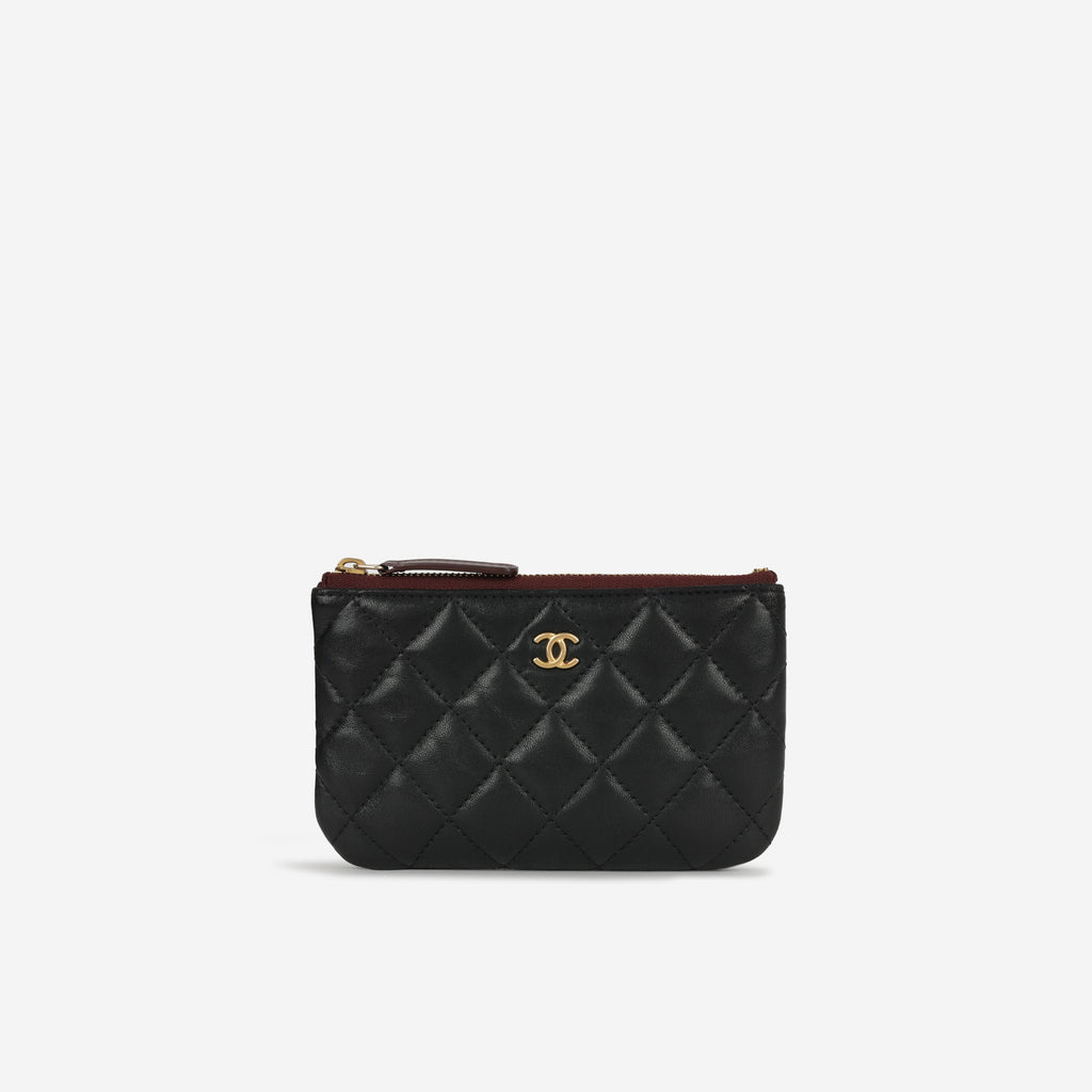 Chanel Mini O Case - Black Lambskin | Gold Hardware