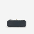 Chanel Small Classic Flap - Midnight Blue Caviar | Champagne Gold Hardware