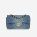 Chanel Mini Rectangular - Blue Ombre Denim | Gold Hardware