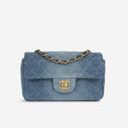 Chanel Mini Rectangular - Blue Ombre Denim | Gold Hardware