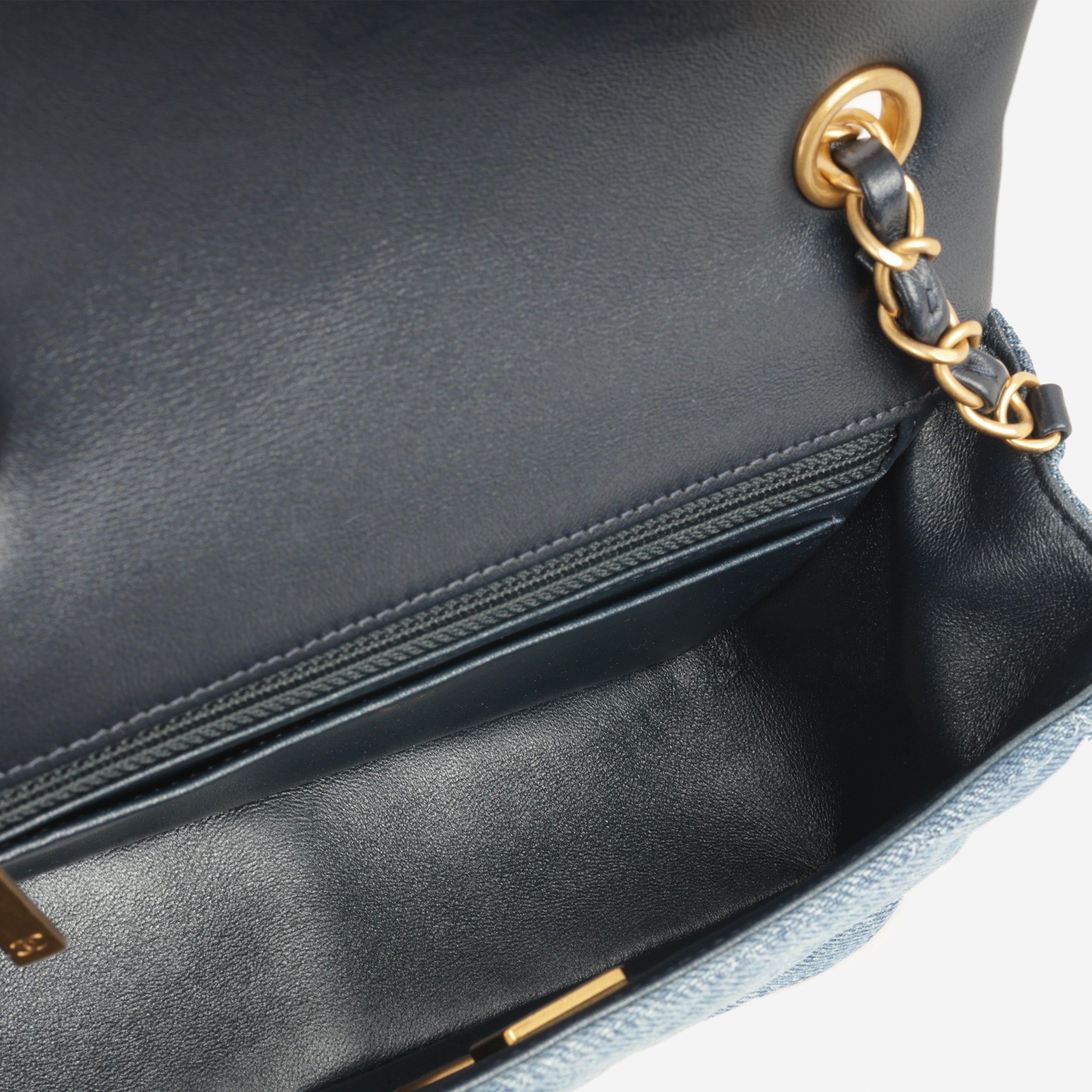 Chanel Mini Rectangular - Blue Ombre Denim | Gold Hardware