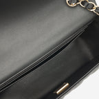 Chanel Mini Flap Rectangular - Black Lambskin | Champagne Gold Hardware