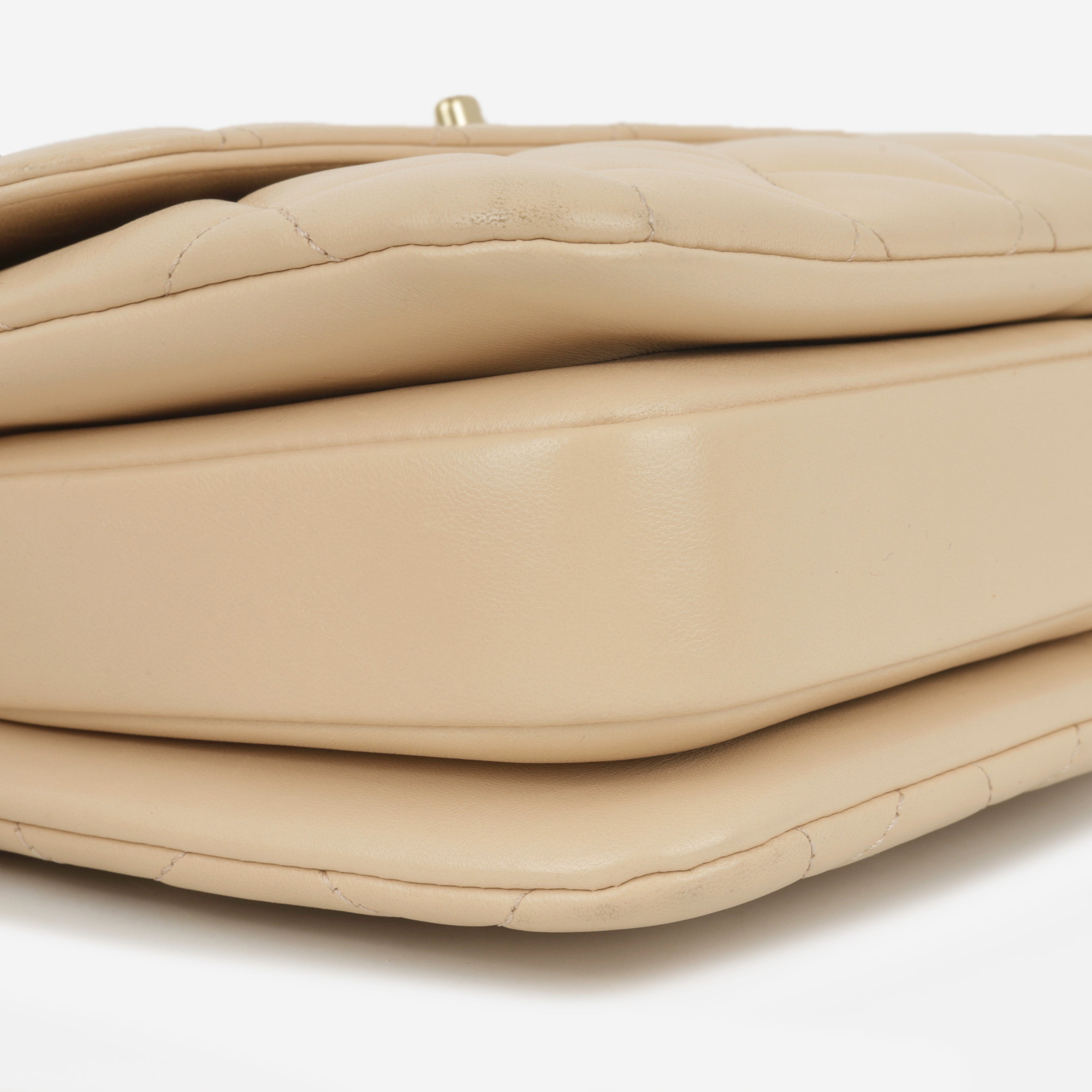 Chanel Small Trendy CC Flap Bag - Light Peach Lambskin | Champagne gold-tone hardware